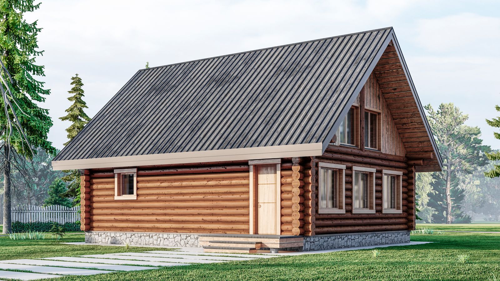 The Pine Marten- 942 sq' (+ storage) - True Log Cabin