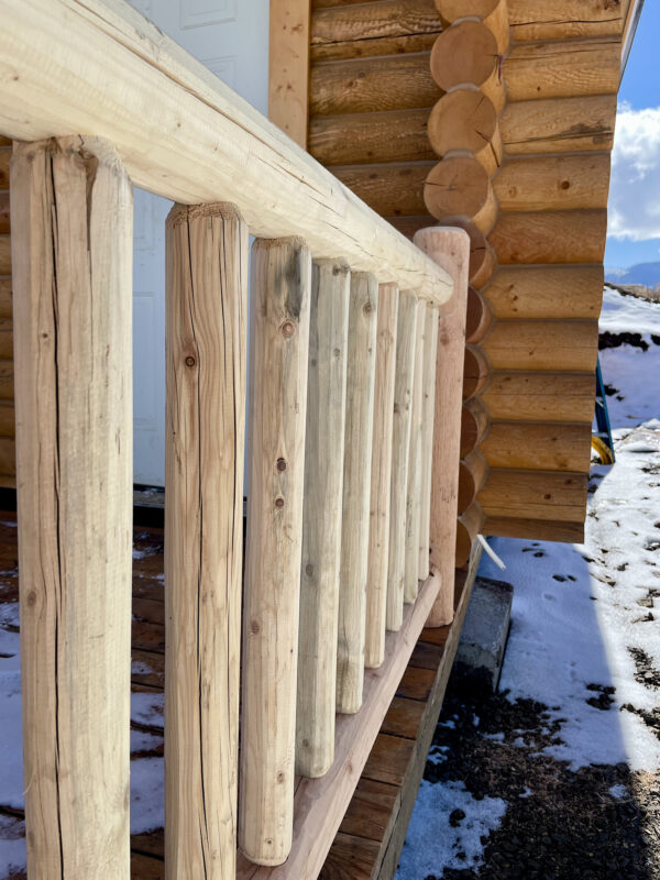 Sisson Log Railing Log Railing - True Log Cabin