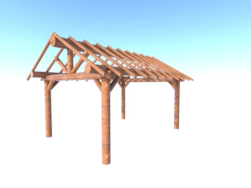 Pavilion-log-frame-kit